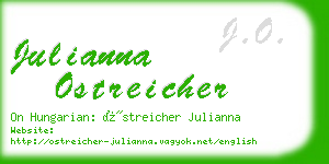julianna ostreicher business card
